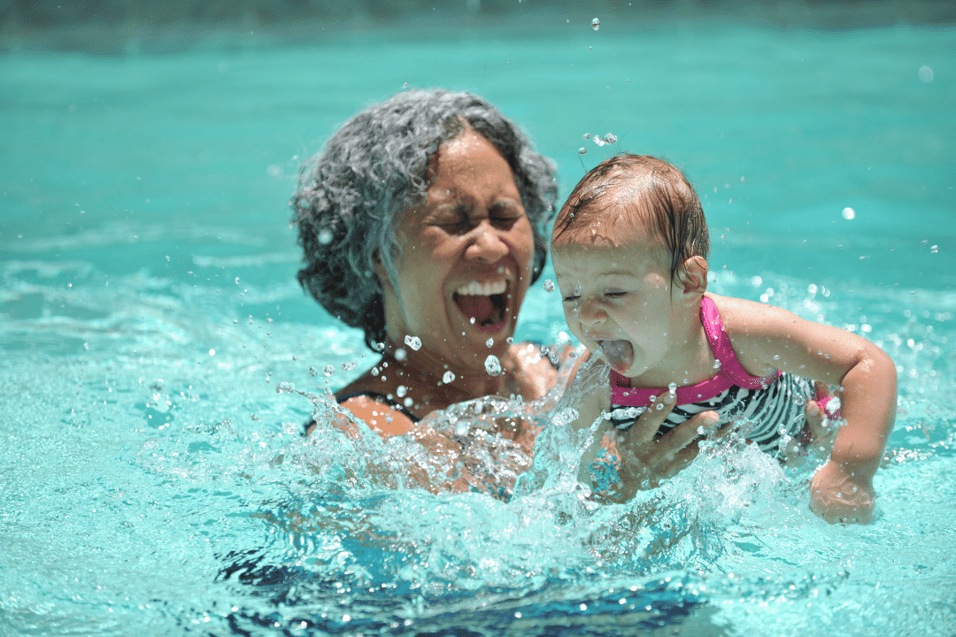 Grandma and Baby Swimming